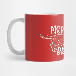 Merry and Bright Christmas Dachshund Mug